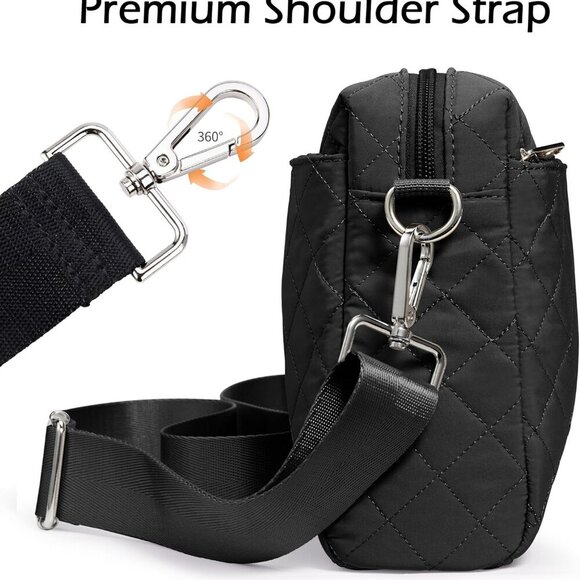 KALIDI Small Women's Crossbody Handbags Quilted Crossbody Bags for Women Ladies - Picture 5 of 7